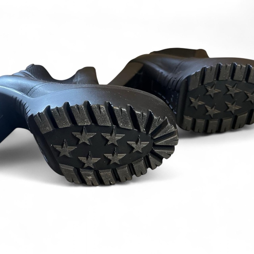 Steve Madden Amandaa black leather almond toe platform  bootie size 37 - Picture 6 of 6